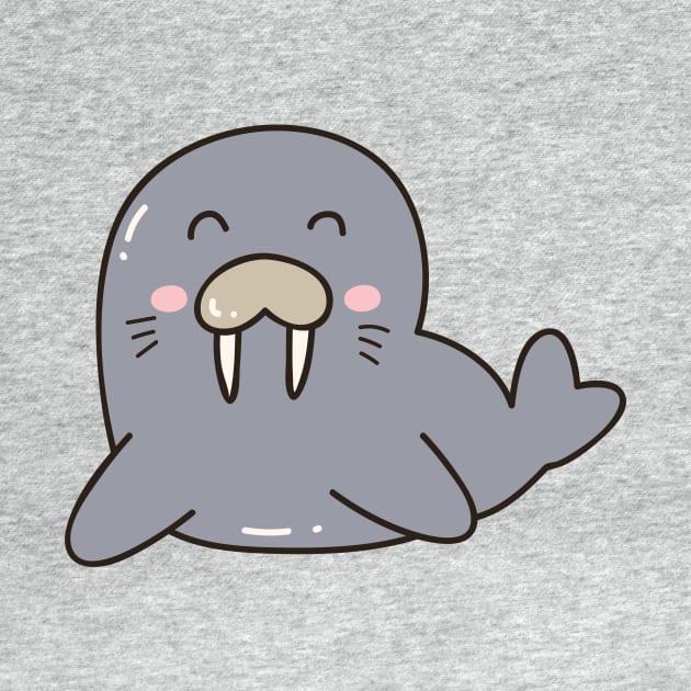 Cute Walrus Doodle by SLAG_Creative